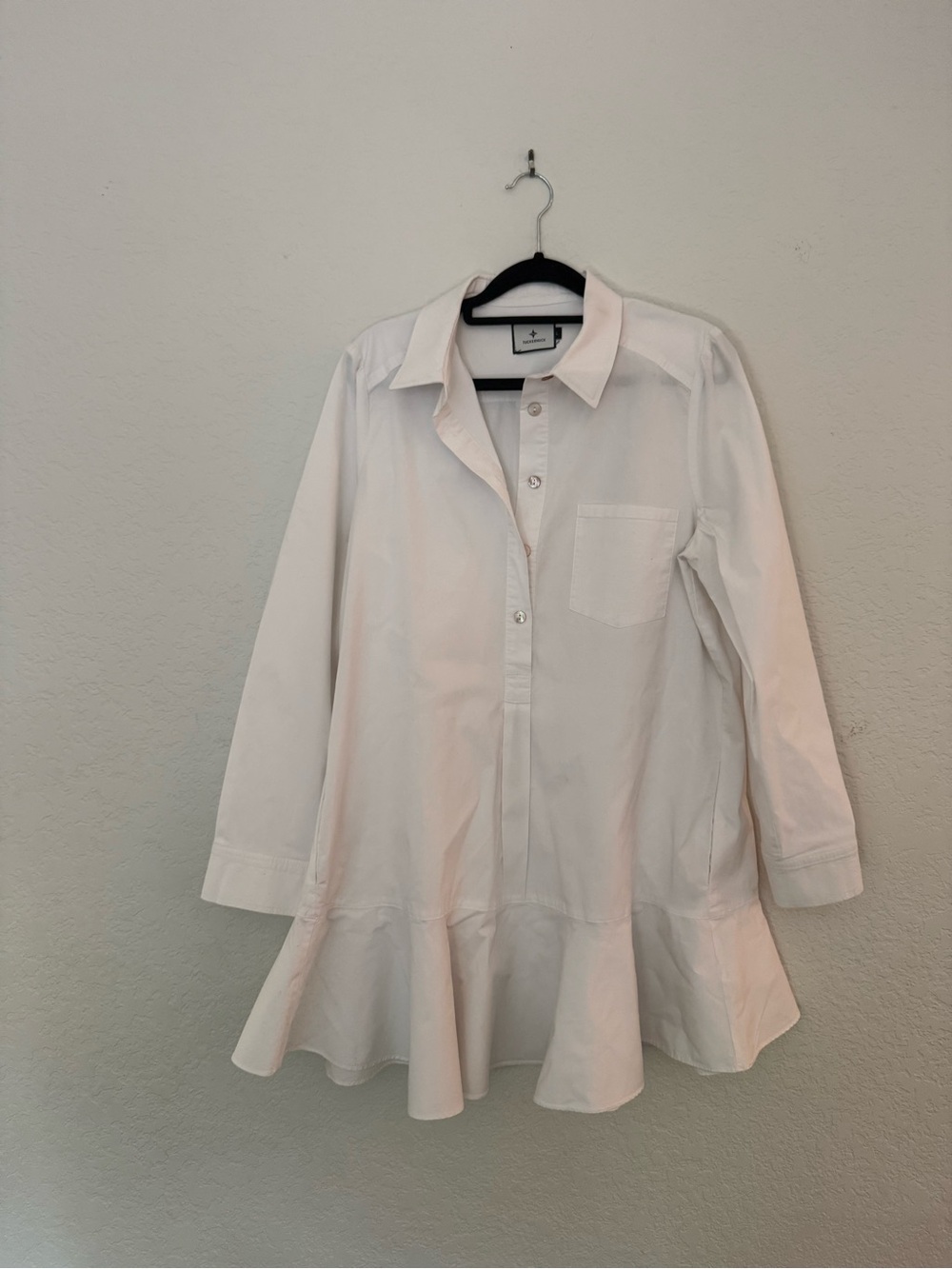 Tuckernuck White Button-Front Callahan Shirt Dress